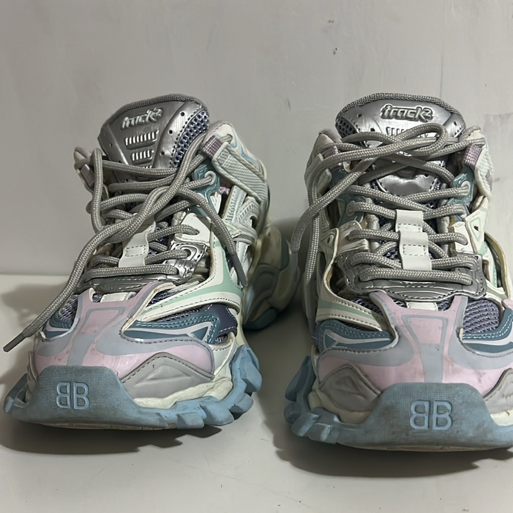 Balenciaga Track 2 Sneakers In Multicolor Nylon Athletic Shoes Sneakers Size 39 - Picture 8 of 13